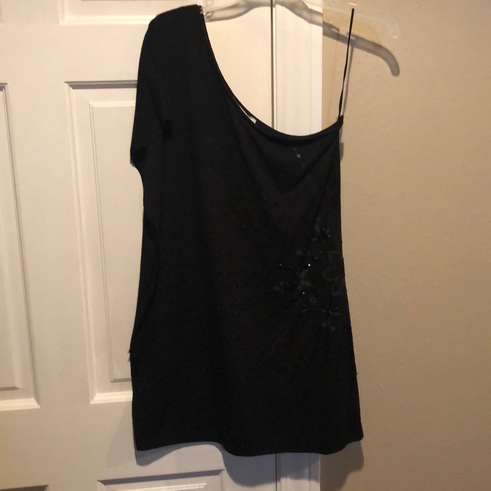 Black One-Shoulder Charlotte Russe Dress